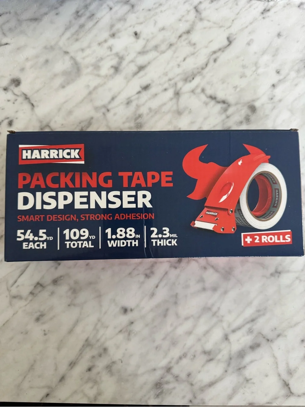 Packing Tape Dispenser with 2 Rolls